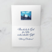 Für Gott so liebte die Welt Weihnachtskarte Karte (Innenseite)