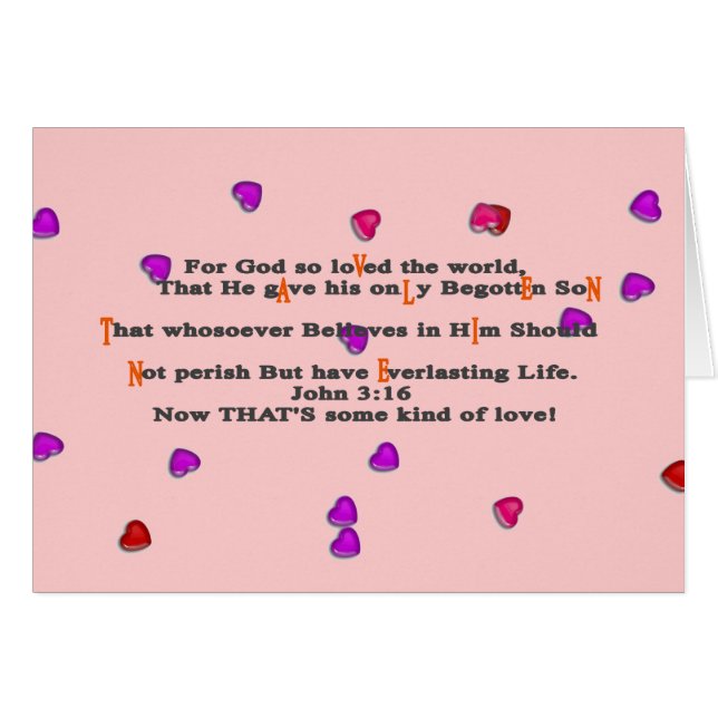 Für Gott so siehe die Welt, (Vorderseite (Horizontal))