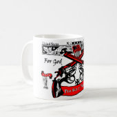 Für Gott u. Land! Kaffeetasse (Vorderseite Links)