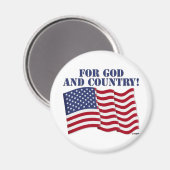 FÜR GOTT UND LAND! MAGNET (Vorderseite/Rückseite)