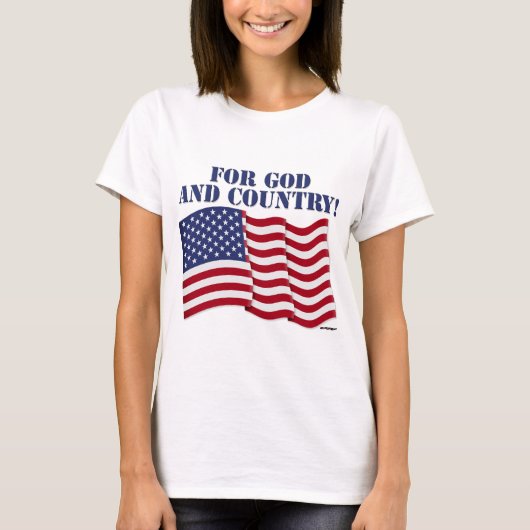 FÜR GOTT UND LAND! T-Shirt (Vorderseite)