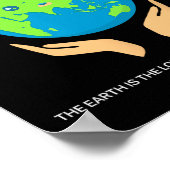 Für Gottes Erde gekümmert - Christliche Kreation - Poster (Ecke)