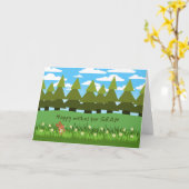 Für Gran Birthday Niedlich Bunny mit Daisy Card Karte (Gelbe Blume)