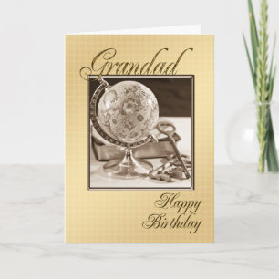 Für Grandad eine traditionelle Geburtstagskarte Karte