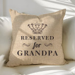 Für Grandpa Funny Personalisiertes Monogramm reser Kissen<br><div class="desc">Schöne moderne Dekoration Akzent werfen Kissen. Ideal für das Sofa oder das Bett. Niedliche Wohngestaltung für jedes Zimmer. Wählen Sie Ihre eigene Form: Quadrat,  Rechteck,  Lumb oder rund.</div>