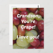 Für Grandson Postkarte (Vorne/Hinten)