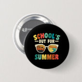 Für Groovy Schüler ist die Schule im Sommer unterw Button (Vorne & Hinten)