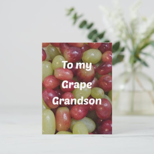 Für Groß Grandson Postkarte (Stehend Vorderseite)