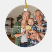 Für Großeltern befördert | Sentimental Foto Keramik Ornament (Vorne)