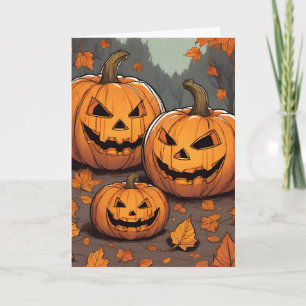 Für Großeltern Halloween Jack o' Lantern Grinsen Karte