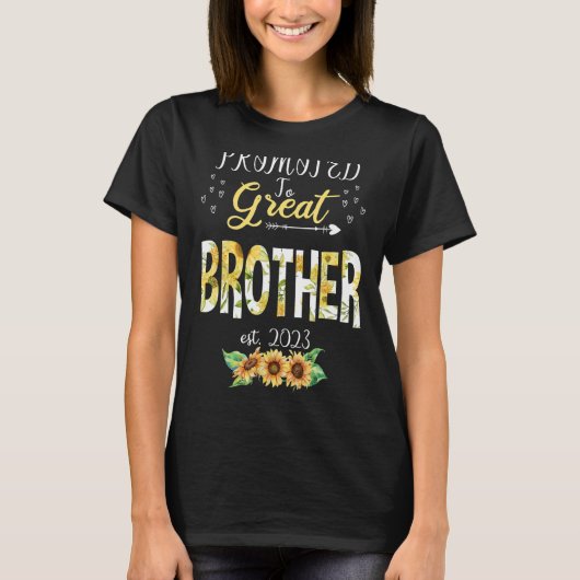 Für Großen Bruder 2023 Niedlicher erster T T-Shirt (Vorderseite)