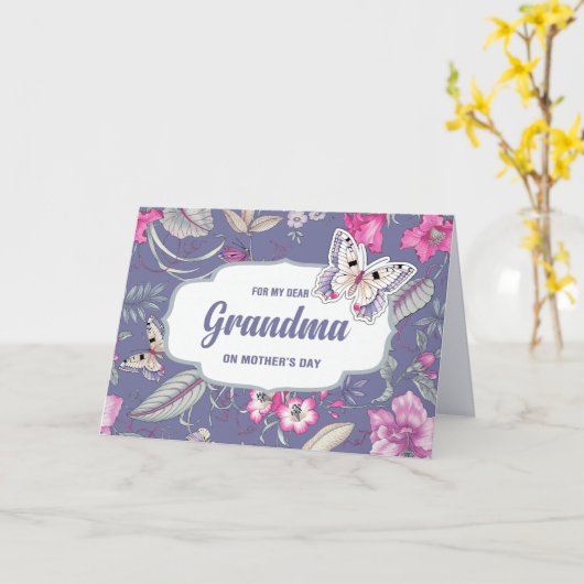 Für Großmutter am Muttertag Grußkarte Karte (Gelbe Blume)