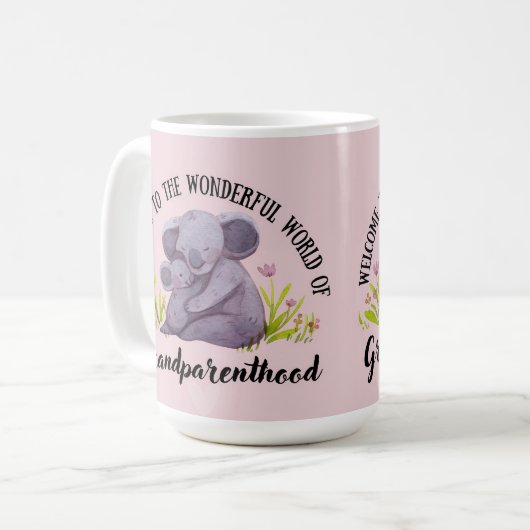 Für Großmutter befördert Kaffeetasse (Vorderseite Links)