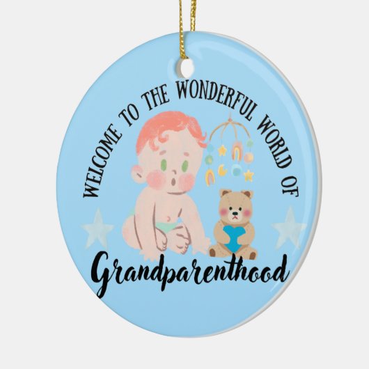 Für Großmutter befördert Keramik Ornament (Links)