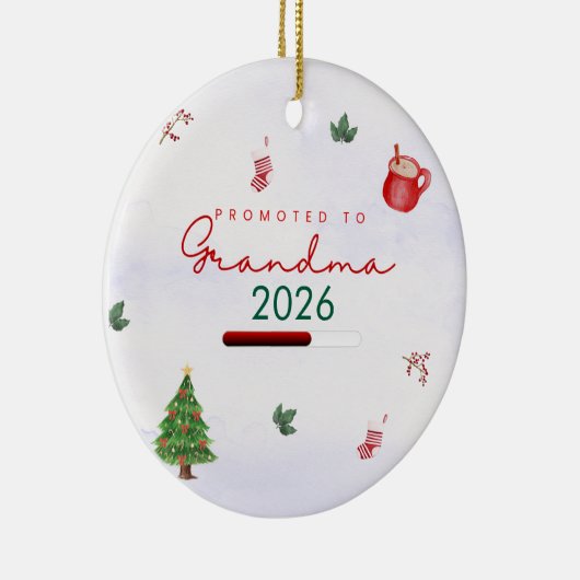 Für Großmutter befördert Keramik Ornament (Rechts)