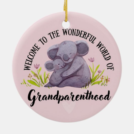 Für Großmutter befördert Keramik Ornament (Hinten)