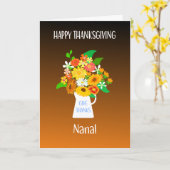 Für Großmutter Erntedank Bouquet von Blume Karte (Gelbe Blume)