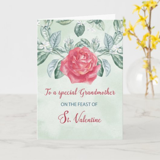 Für Großmutter Rose Religiöse Feste Karte (Gelbe Blume)