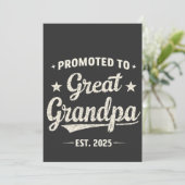 Für Großvater 2025 Familiengeschenk Dankeskarte (Stehend Vorderseite)