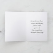 Für Großvater am Vatertag individuelle Fotokarten Karte (Innenseite)