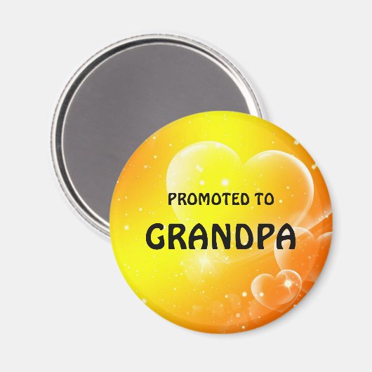 Für Großvater befördert Magnet (Vorderseite/Rückseite)