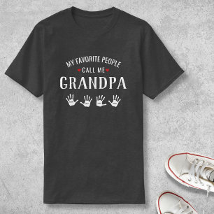 Für Großvater mit 4 Grandkids nennt T-Shirt
