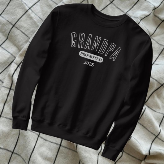 Für Großvater-Opa-Offenbarung befördert Sweatshirt