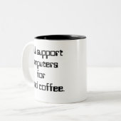 … für gute Kaffee Tasse (Vorderseite Links)