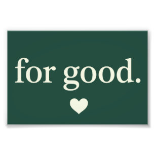 Für gute minimalistische positive Zitataesthetik  Fotodruck