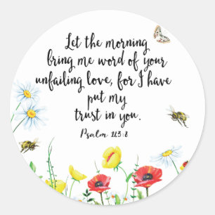 Für habe mich mein Vertrauen in Sie eingesetzt Runder Aufkleber