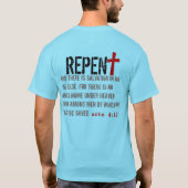 für HABM (Erwachsene): Römer 6:23 + Rechtsakte 4:1 T-Shirt (Rückseite)