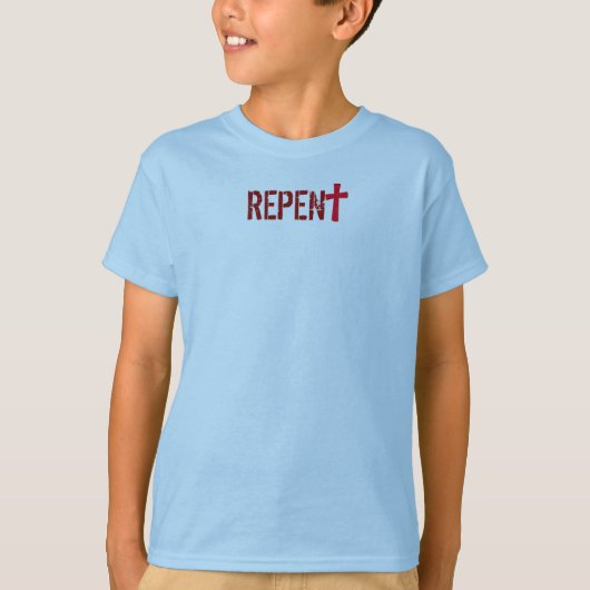 für HABM (Jugend): REPENT + Rechtsakte 3:19 T-Shirt (Vorderseite)