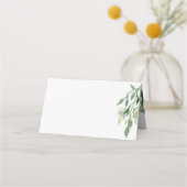 Für handgeschriebene Blank-Eukalyptus-Hochzeit Platzkarte (Rückseite)