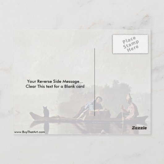 Für Händler in Missouri von George Caleb Bingham Postkarte (Rückseite)