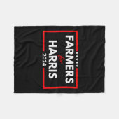 Für Harris 2024 Abstimmung zur Präsidentschaftswah Fleecedecke (Vorderseite (Horizontal))