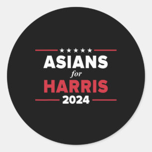 Für Harris 2024 Kamala Harris im Namen des Präside Runder Aufkleber