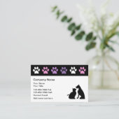 Für Haustiere verfügbare trendige Visitenkarten Visitenkarte (Stehend Vorderseite)