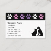 Für Haustiere verfügbare trendige Visitenkarten Visitenkarte (Vorderseite)