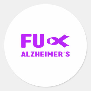 Für Heimers Shirt, für Demenz, Heimers Awareness Runder Aufkleber
