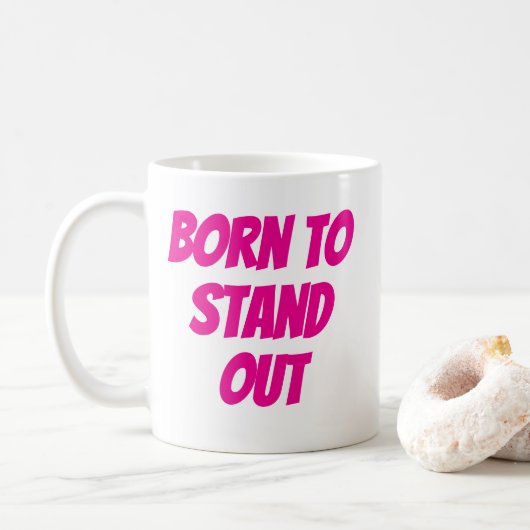 Für herausragend geborene Mädchen-Zitate Kaffeetasse (Mit Donut)