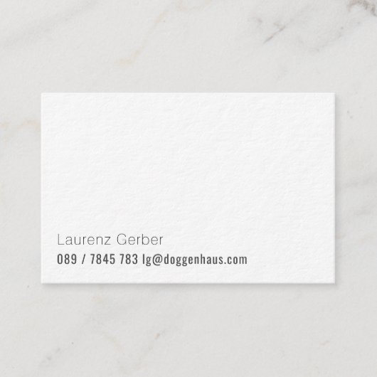 Für Herren mit Anspruch und Schwarzen Ideen Visitenkarte (Vorderseite)