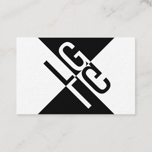 Für Herren mit Anspruch und Schwarzen Ideen Visitenkarte (Rückseite)