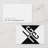 Für Herren mit Anspruch und Schwarzen Ideen Visitenkarte (Vorne/Hinten)