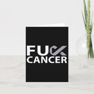 Für Hirnkrebs F U Fu Graue Ribbon Cancer Awarene Karte