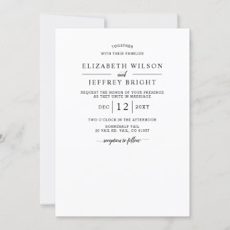 Für Hochzeiten von Vellum Overlay Mountains Einladung