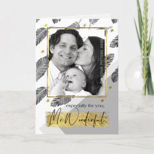 Für Husband am Tag des Vaters individuelle Foto-Ka Karte