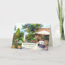 Für Husband auf der Geburtstagsterrasse The Manor 