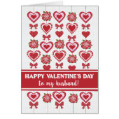 Für Husband Valentinin's Rote Rosen Herz Bows (Vorne)