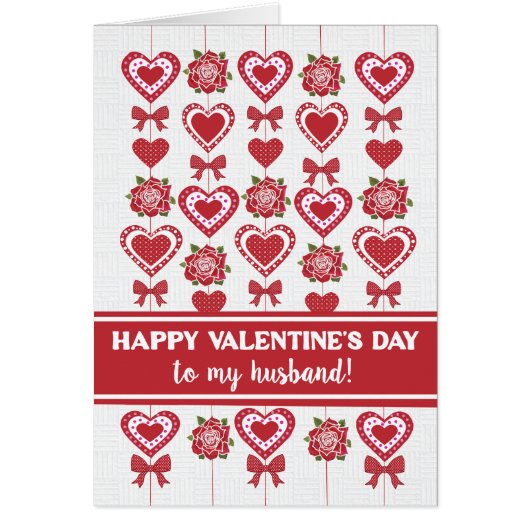 Für Husband Valentinin's Rote Rosen Herz Bows (Vorne)