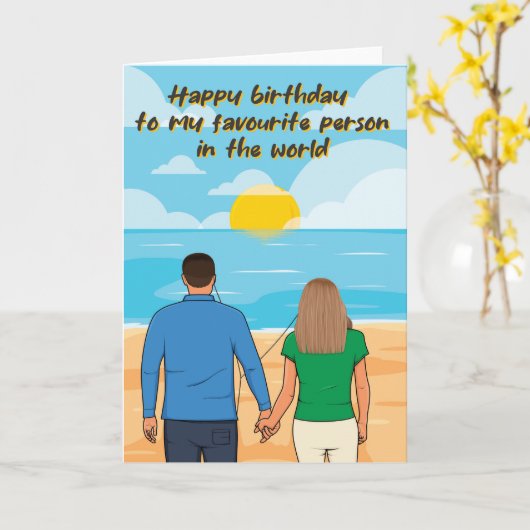 Für Ihm oder ihre Sentimental Sunrise Birthday Car Karte (Gelbe Blume)